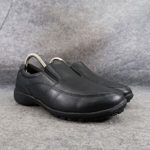 safeTstep Shoes Womens 8 Slip On Clog Work Comfort Uniform Slip Resistant Black